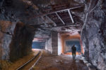 Une bif minière dont la galerie reléguée au rang de tunnel de transport de minerai, connut d'importants remaniements...